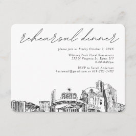 Reno Probe Dinner Hochzeitskarte Begleitkarte