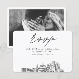 Reno Wedding Minimalistisch Sketch UAWG Begleitkarte