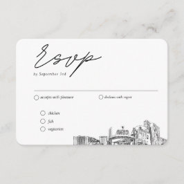 Reno Wedding RSVP Optionen Mailbar Begleitkarte