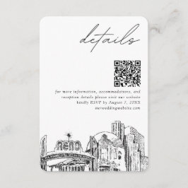 Reno Wedding Skyline kleine Details QR Code UAWG Begleitkarte