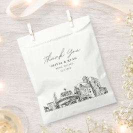 Reno Wedding Skyline Personalisiert Downtown Geschenktütchen