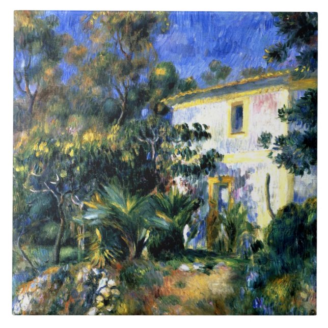 Renoir - Algerische Landschaft Fliese (Vorderseite)