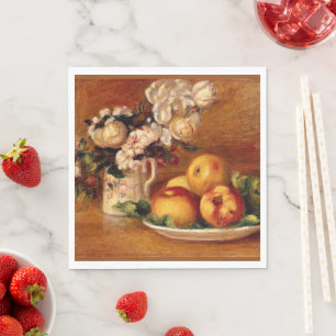 Renoir - Äpfel und Blume Serviette