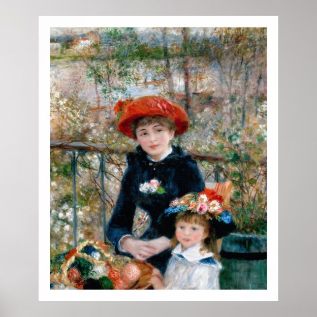 Renoir - Auf der Terrasse Poster (Vorne)