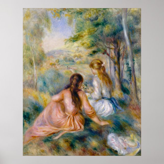 Renoir, auf der Wiese Poster (Vorne)