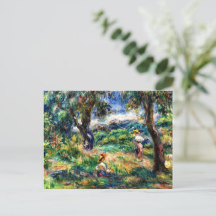 Renoir - Blaue Landschaft Postkarte