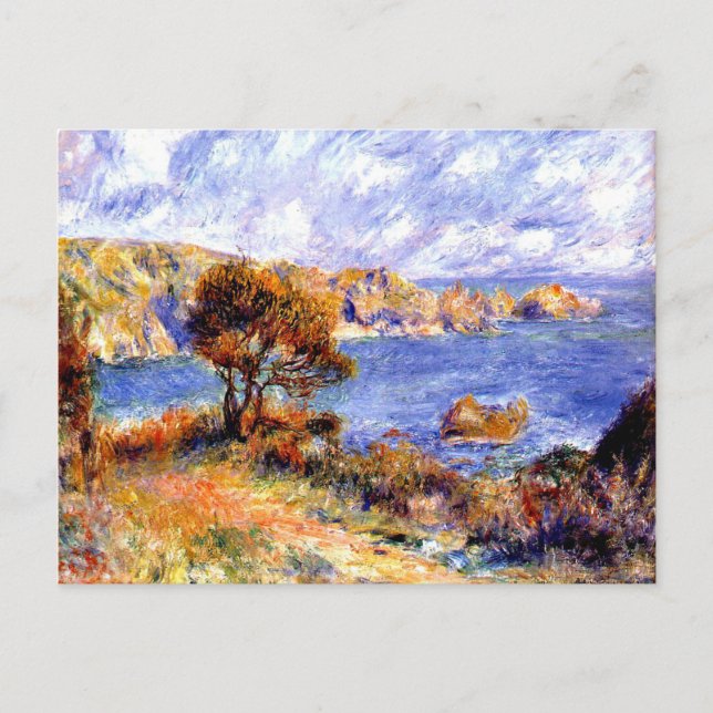 Renoir - Blick auf Guernsey Postkarte (Vorderseite)