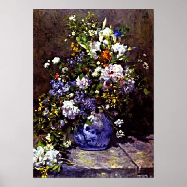 Renoir - Blue Vase Poster (Vorne)