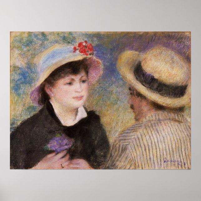 Renoir - Bootspublikum (Aline and The Artist) Poster (Vorne)