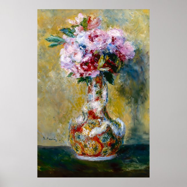 Renoir, Bouquet in einer Vase, 1878 Poster (Vorne)
