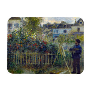Renoir - Claude Monet beim Malen in seinem Garten Magnet