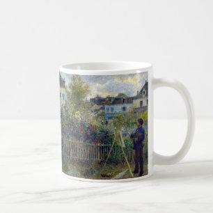 Renoir - Claude Monet Malerei in seinem Garten Kaffeetasse