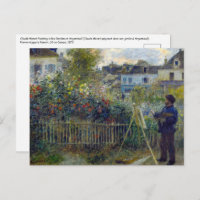 Renoir - Claude Monet Malerei in seinem Garten