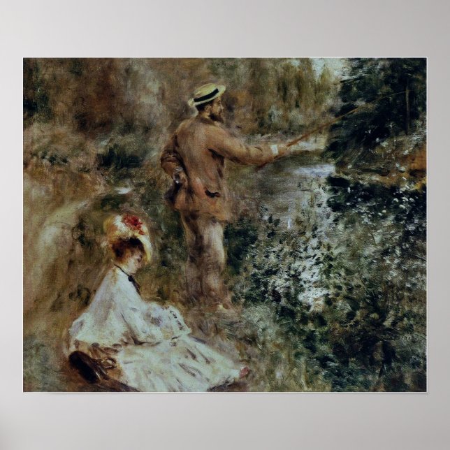 Renoir - Der Fischer 1874 Poster (Vorne)