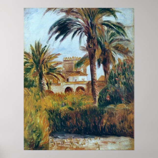 Renoir - Der Garten Essai in Algier 1882 Poster (Vorne)