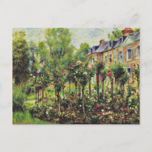 Renoir - Der Rosengarten in Wargemont-1879 Postkarte