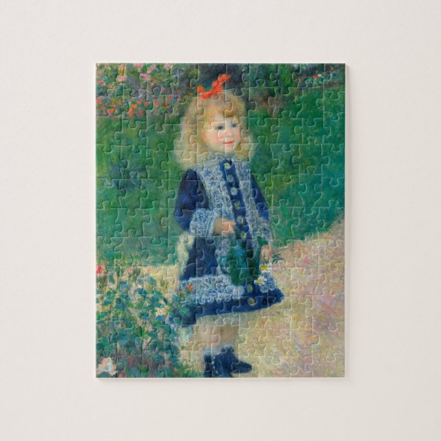 Renoir "Ein Mädchen mit einer Wasserdose" Puzzle (Vertikal)