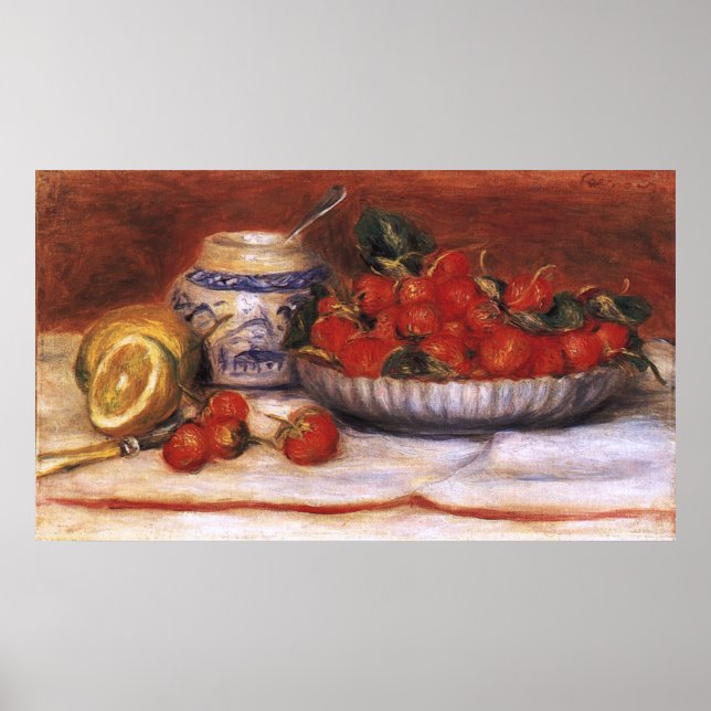 Renoir: Erdbeeren Poster (Vorne)
