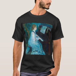 Renoir Frau am Piano Vintage Impressionistin T-Shirt