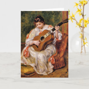 Renoir - Frau, die Gitarre spielt, Karte