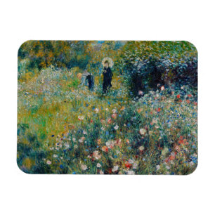 Renoir - Frau mit Sonnenschirm im Garten Magnet