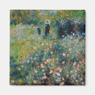 Renoir - Frau mit Sonnenschirm im Garten Magnet