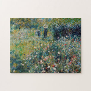 Renoir - Frau mit Sonnenschirm im Garten Puzzle