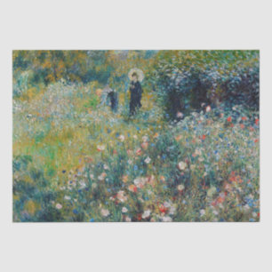 Renoir - Frau mit Sonnenschirm im Garten Seidenpapier