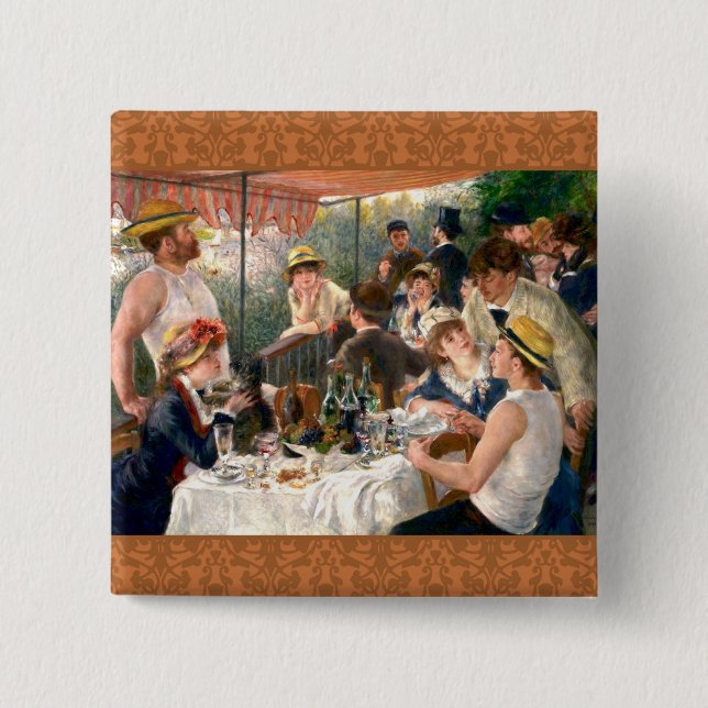 Renoir French Luncheon Boating Party Button (Vorderseite)