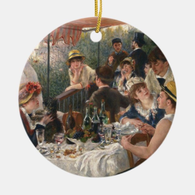 Renoir French Luncheon Boating Party Keramikornament (Vorne)