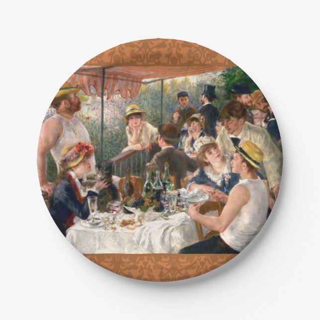 Renoir French Luncheon Boating Party Pappteller (Vorderseite)