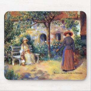 Renoir: Gartenlandschaft in der Bretagne Mousepad