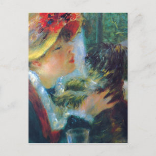 Renoir Girl mit Dog Postkarte