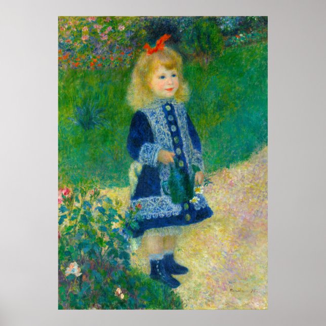 Renoir Girl mit Wasserqualität Poster (Vorne)