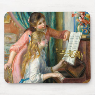 Renoir Girls am Piano Impressionismus Malerei Mousepad