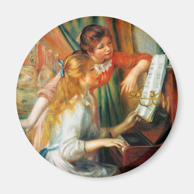 Renoir Girls am Piano Magnet (Vorne)
