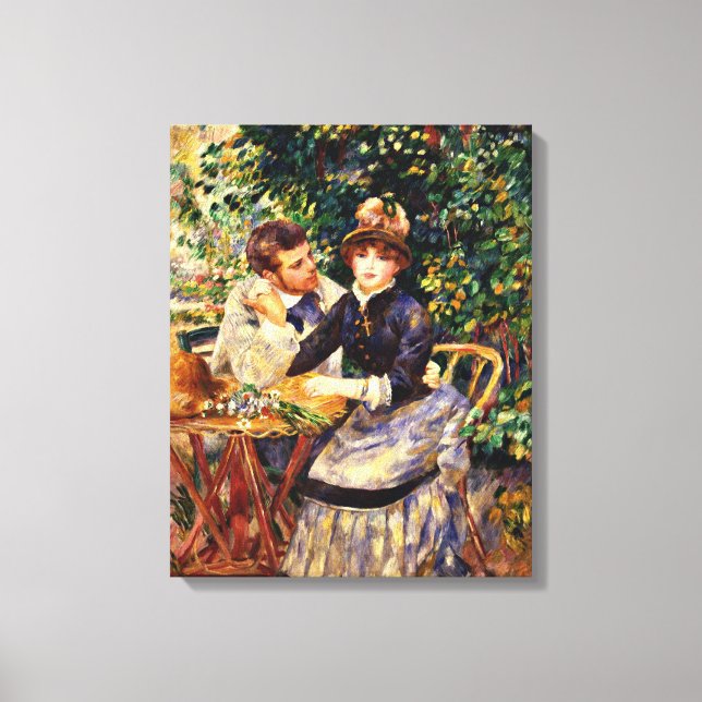 Renoir - Im Garten Leinwanddruck (Vorderseite)