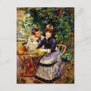 Renoir - Im Garten, schönes Gemälde Postkarte