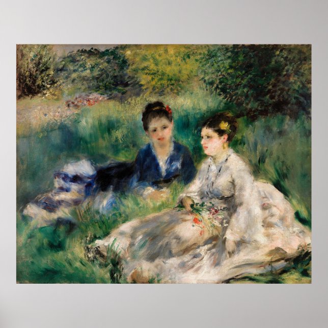 Renoir im Gras Poster (Vorne)