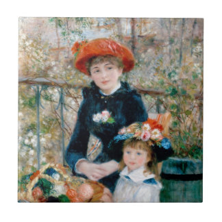 Renoir Impressionist Painting - Zwei Schwestern Fliese
