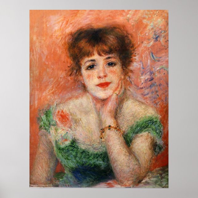 Renoir Jean Samary in einem Necked Dress Poster (Vorne)