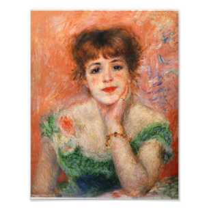 Renoir Jean Samary in einer Neckerkleidung Fotodruck