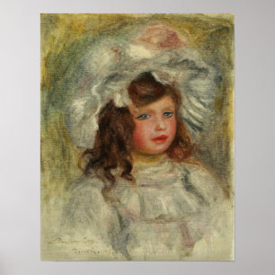 Renoir - Junges Mädchen mit Hut 1905 Poster