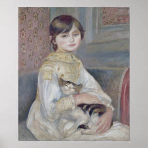 Renoir - Kind mit Katze Kunst Poster