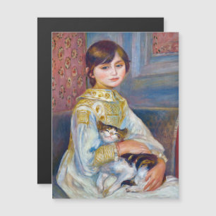 Renoir - Kind mit Katze Magnetkarte
