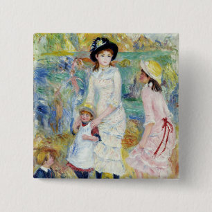 Renoir - Kinder am Meeresufer, Guernsey Button