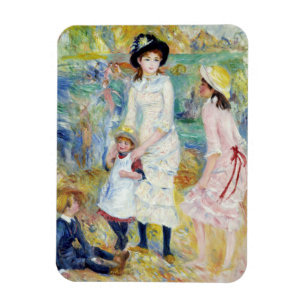Renoir - Kinder am Meeresufer, Guernsey Magnet
