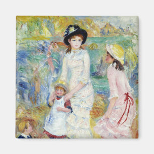 Renoir - Kinder am Meeresufer, Guernsey Magnet
