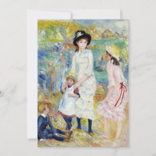Renoir - Kinder am Strand, Guernsey Dankeskarte