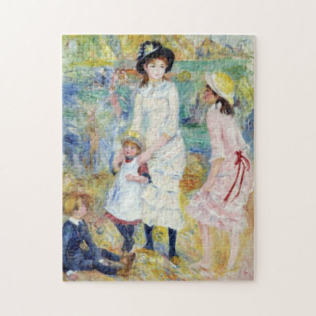 Renoir - Kinder an der Küste, Guernsey Puzzle (Vertikal)